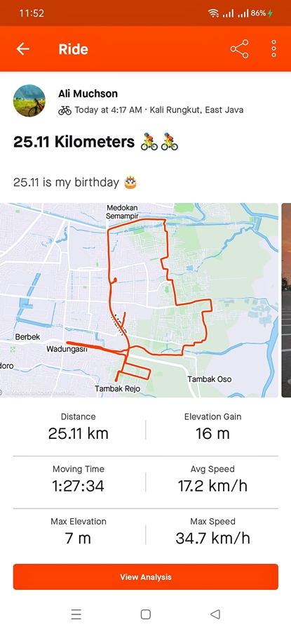 25.11 Kilometer : Memaknai Hari Ulang Tahun 