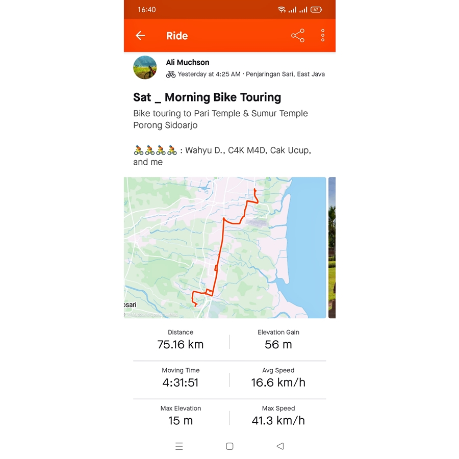 Bike Touring - Candi Pari dan Candi Sumur