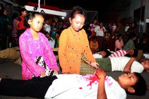 Drama Teatrikal Pertempuran Di Jalan Salak ala Anak-Anak Gang 7 (pitu) Lawas Kampung Gadang Kota Malang dalam Rangka Peringatan HUT Ke-79 Kemerdekaan RI