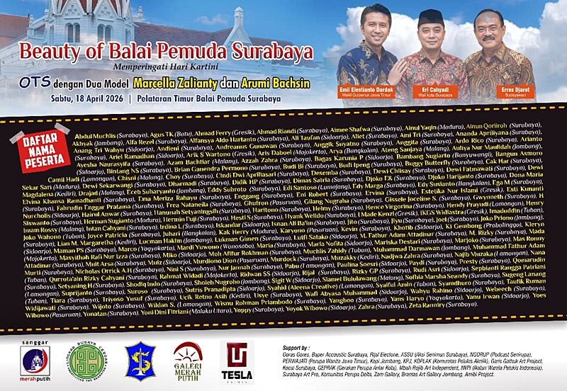 Marcella Zalianty dan Arumi Bachsin: Dua Wajah, Ratusan tafsir yang Hidupkan Kanvas di Balai Pemuda Surabaya