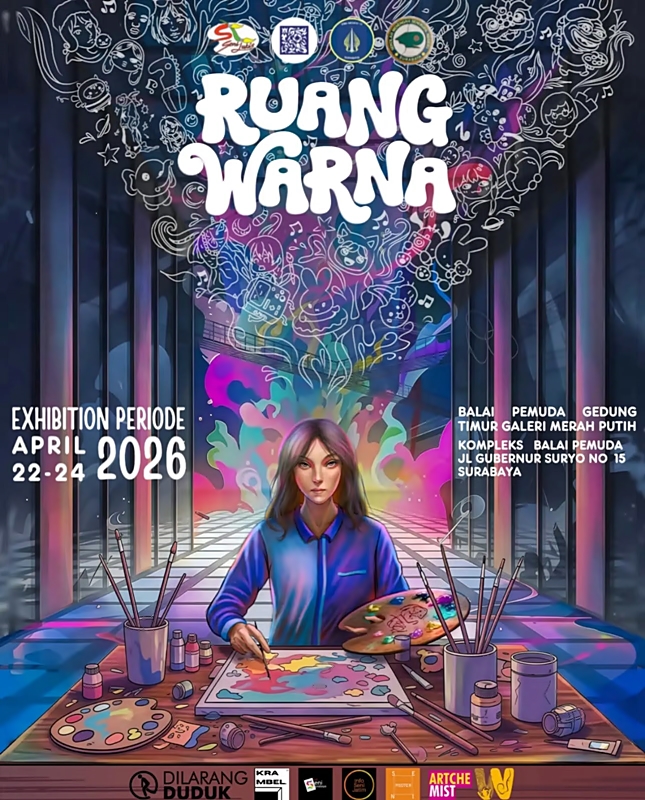 27 Karya, 27 Cerita: Siswa SMK Negeri 12 Surabaya Hadirkan “Ruang Warna”
