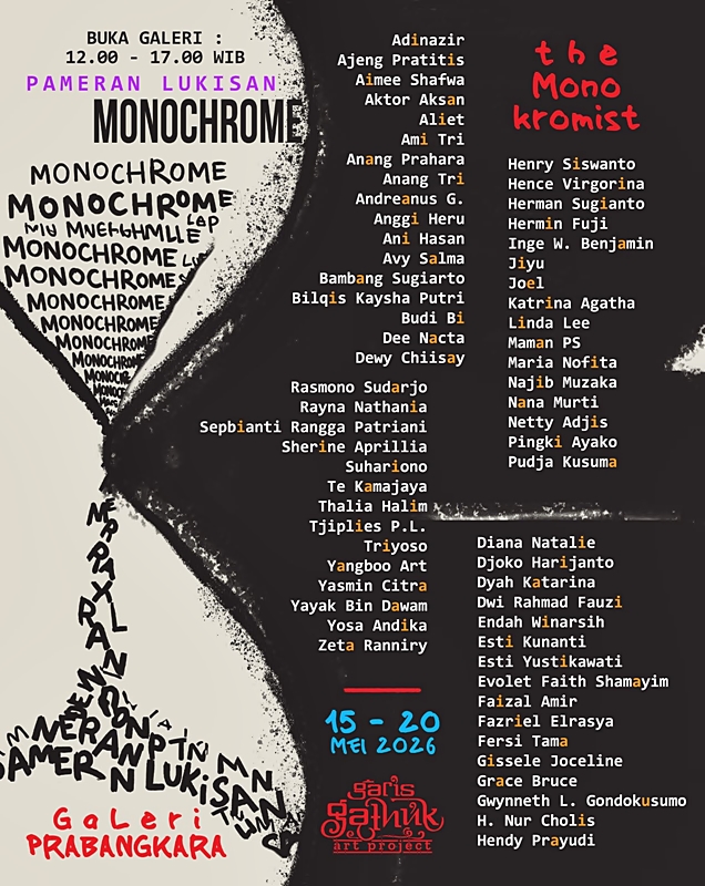 Komunitas Garis Gathuk: Menemukan Kedalaman Sunyi dalam Pameran "Monochrome" 
