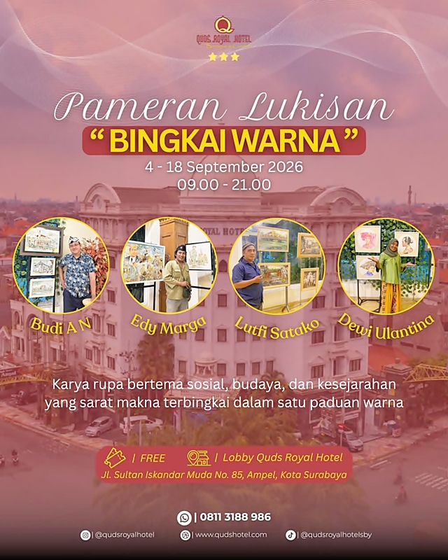 “Bingkai Warna” di Delima Resto & Art Gallery Quds Royal Hotel Surabaya