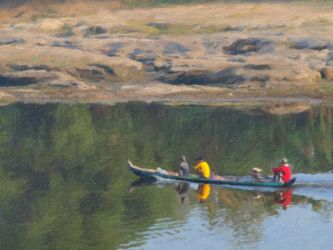 Susuri Bengawan Solo Dekorasi - Hiasan Dinding - Lukisan Foto - Photo Painting